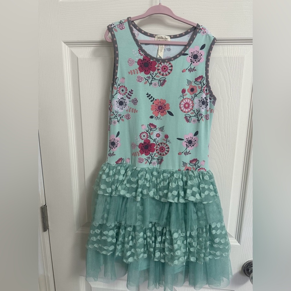 Matilda Jane Floral Mint Tulle Dress